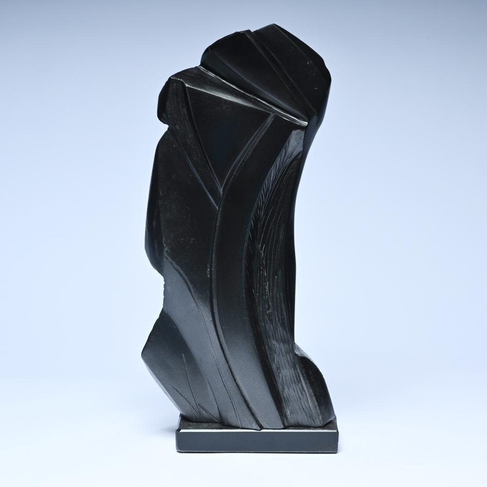 Artwork by Marc Verdoodt, marble sculpture in Noir de Mazy, Made of Marble Sculpture In Noir De Mazy (Belgian)