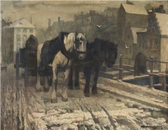 Winter view in Ghent