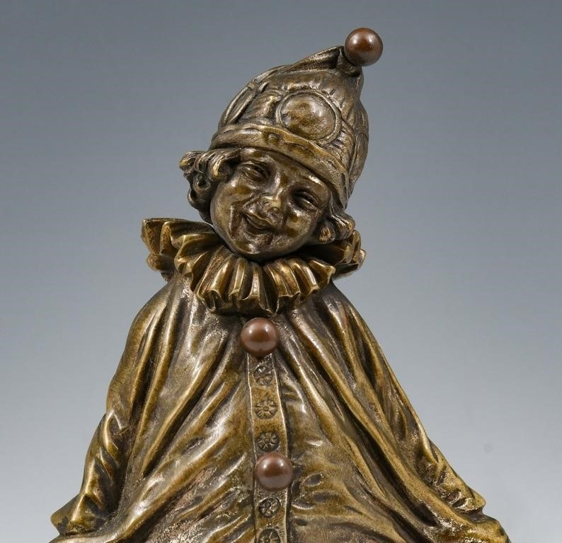 Demétre H. Chiparus | CHIPARUS LITTLE CLOWN BRONZE | MutualArt