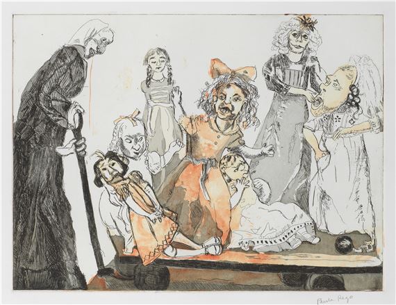Death Goes Shopping by Paula Rego, 2010