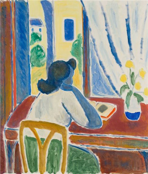 Johannes Rian | Woman in Interior | MutualArt
