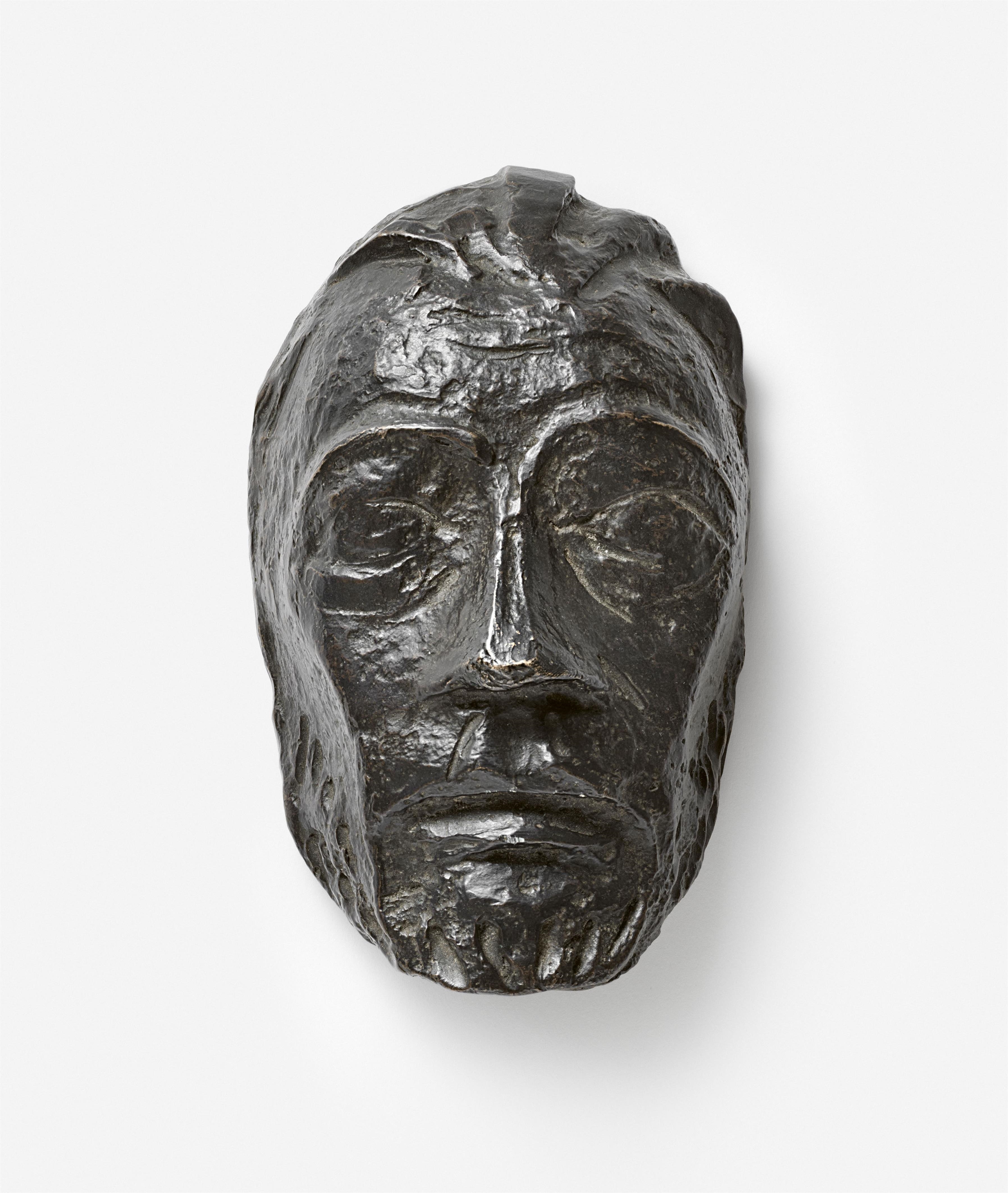 Artwork by Ernst Barlach, Christusmaske I, Made of Bronze