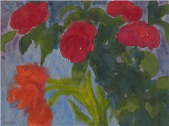 Rote Pfingstrosen - Emil Nolde