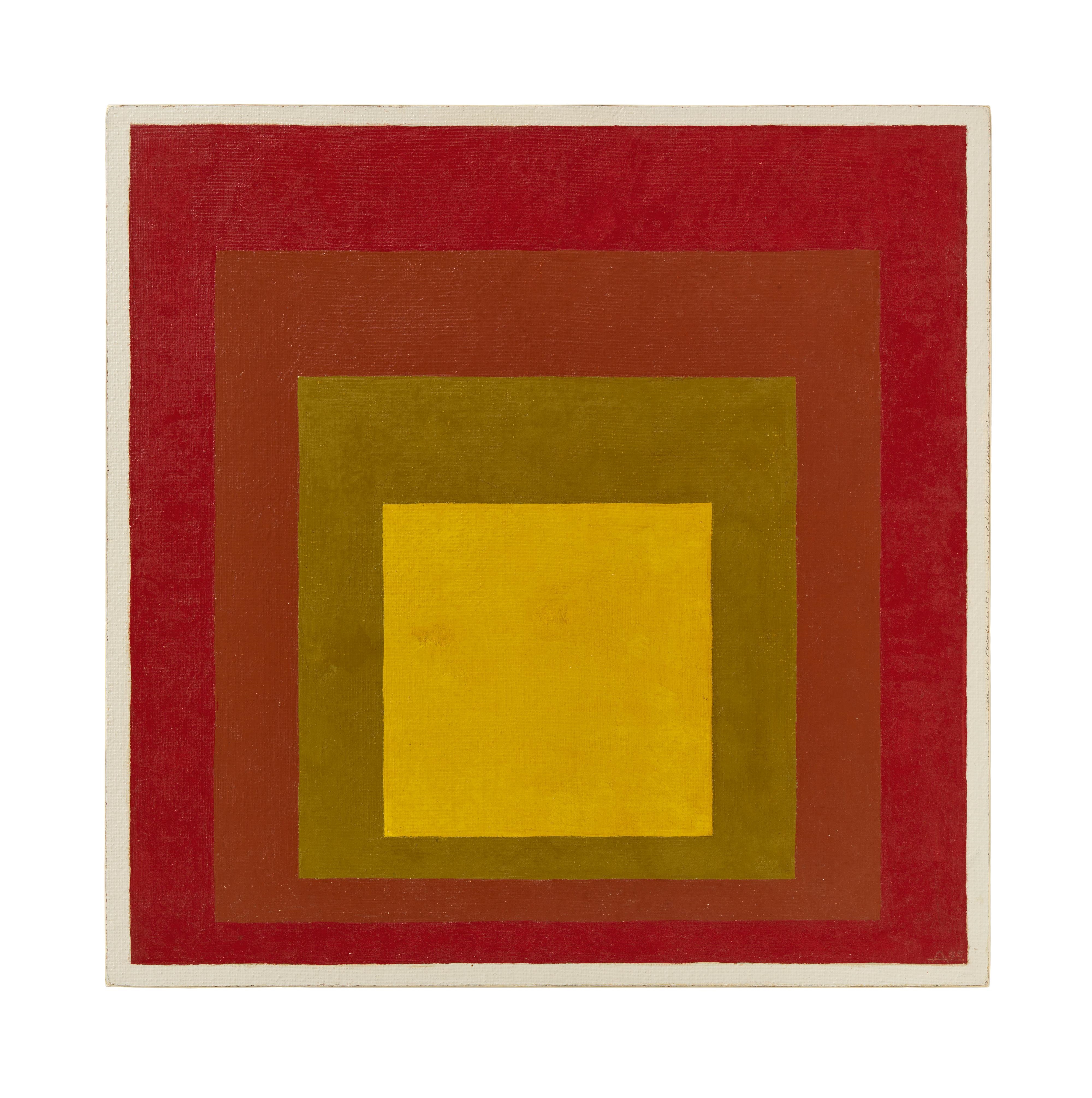 Josef Albers | Study to homage to the square: Victorian (1955) | MutualArt