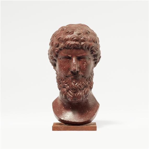 Roman School, 19th Century | A red porphyry bust of Emperor Lucius ...