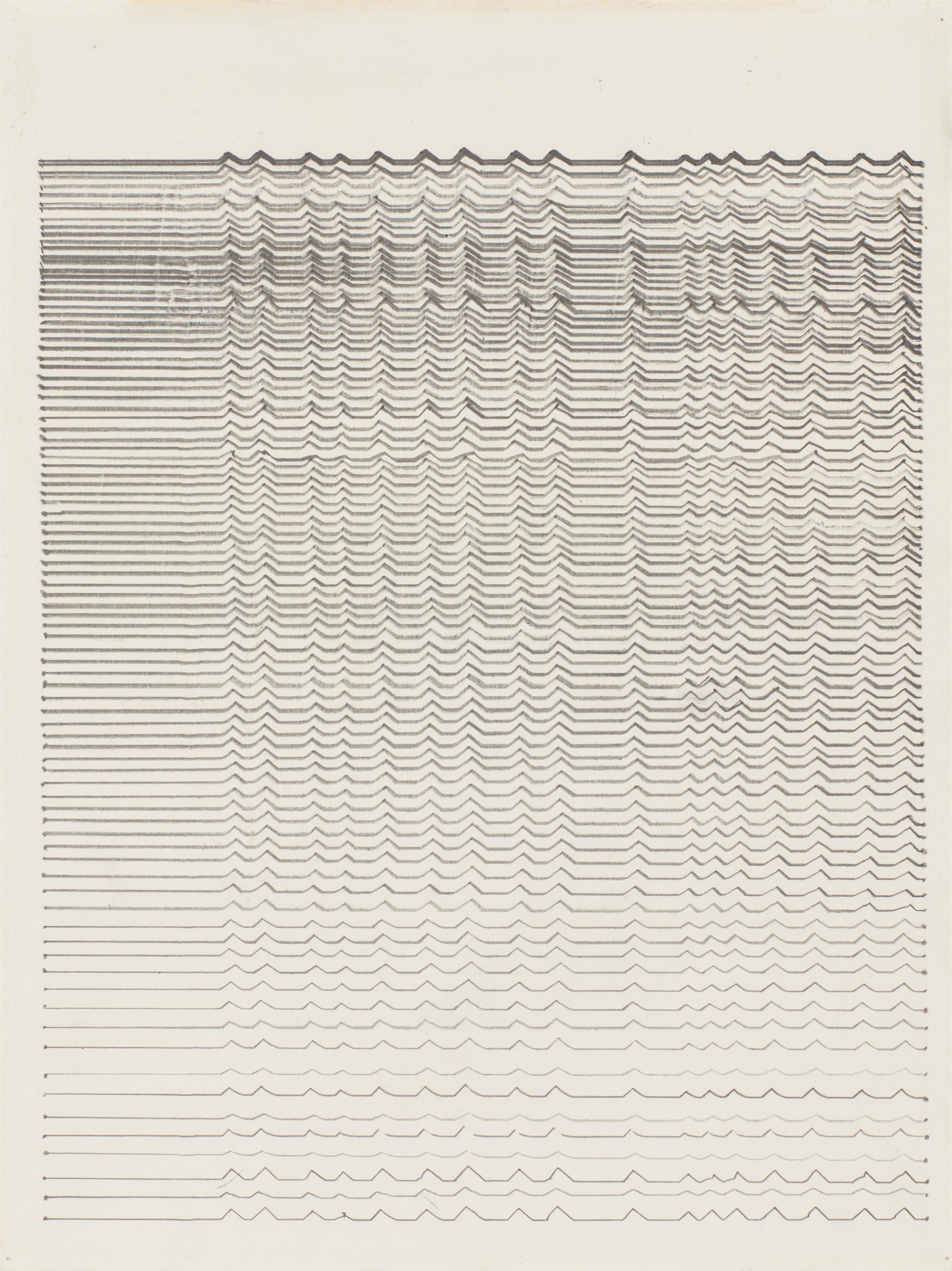 Artwork by Heinz Mack, Kleines Meer, Made of Pencil On Paper