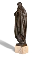 Artwork by Bertram Mackennal, Figure from the Tomb of King Edward VII and Queen Alexandra (also known as Madonna and Symbolist Figure, Made of Bronze On Marble Base