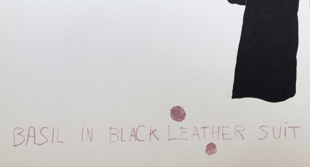 Jim Dine | Basil in Black Leather Suit (1968) | MutualArt