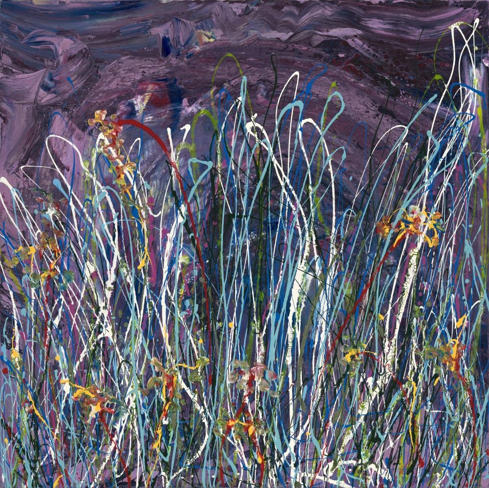 Artwork by Max Milan, Wild Orchids, Made of Acrylic On Canvas