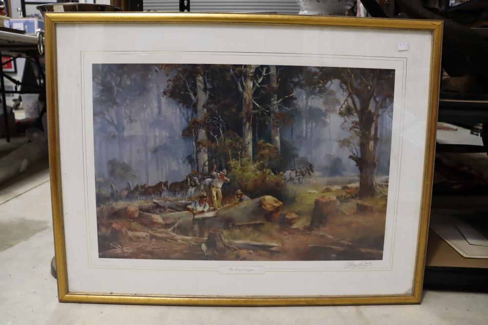 Artwork by Kevin John Best, The Wood Sawyers, Made of Prints