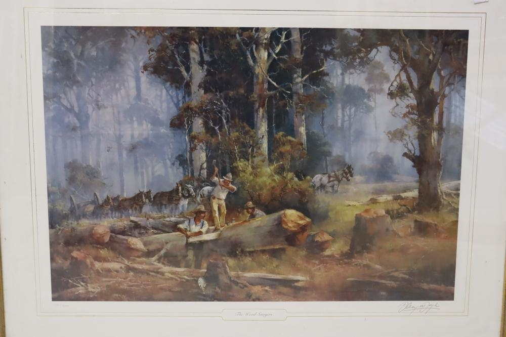 Artwork by Kevin John Best, The Wood Sawyers, Made of Prints