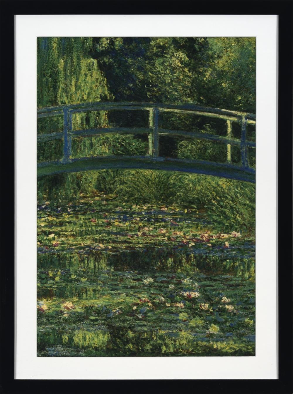 Artwork by Claude Monet, Bridge Over a Pond of Water Lillies, Made of Decorative Print