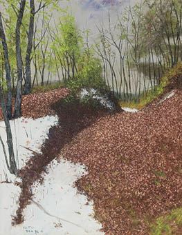 Musashino in early spring - Iwao Kitamura