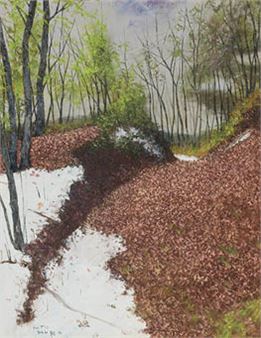 Musashino in early spring - Iwao Kitamura