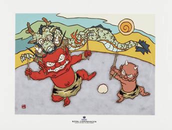 Kazuyuki Takishita | Momotaro, squeaking on Onigashima (2020