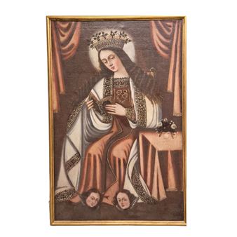 Virgen leyendo