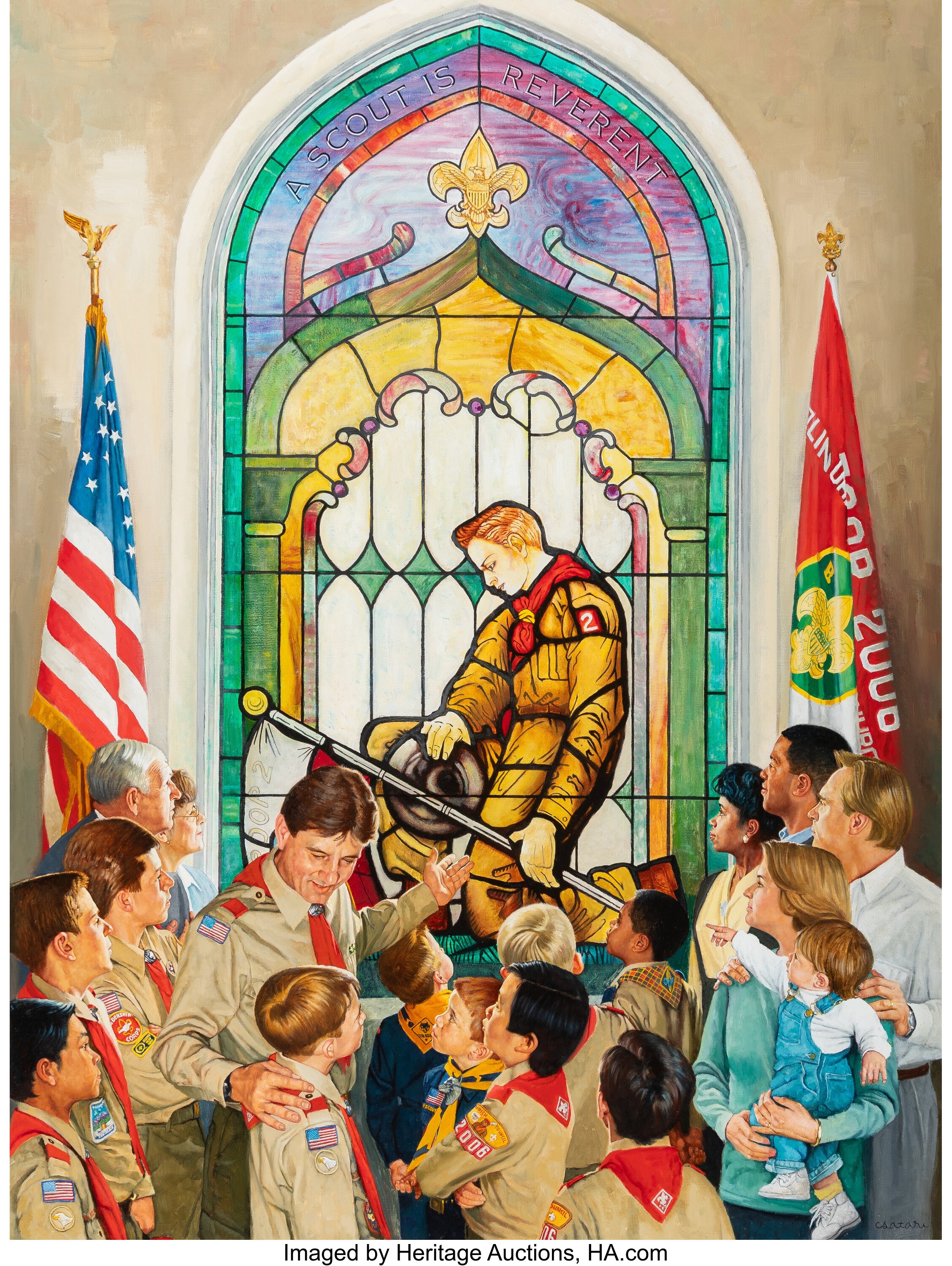 Joseph Csatari | A Scout is Reverent (1994) | MutualArt