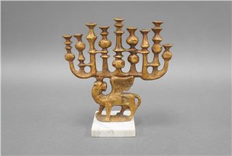 Bronze Lion of Judah Menorah - Milton Hebald