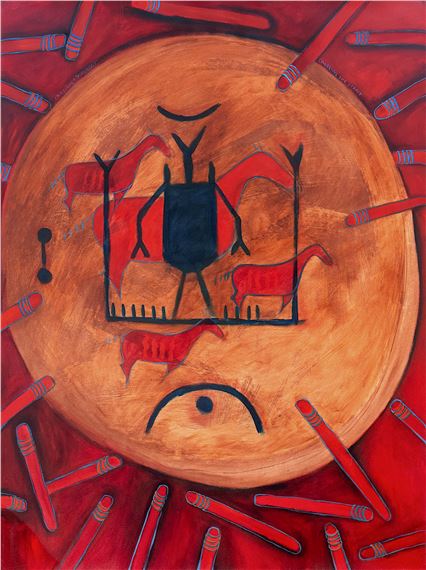 Crossing the Strait by Joane Cardinal-Schubert, c. 2004