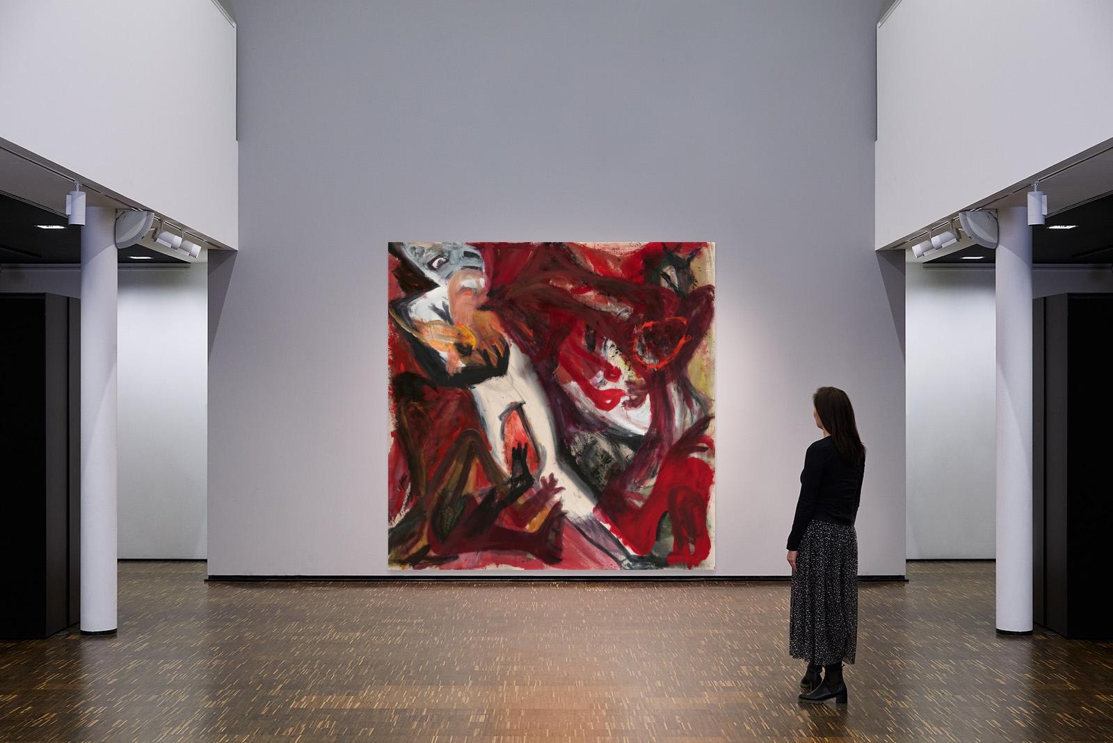 Artwork by Martin Disler, Feuer in uns, Blut und Glut, Made of Acrylic On Canvas