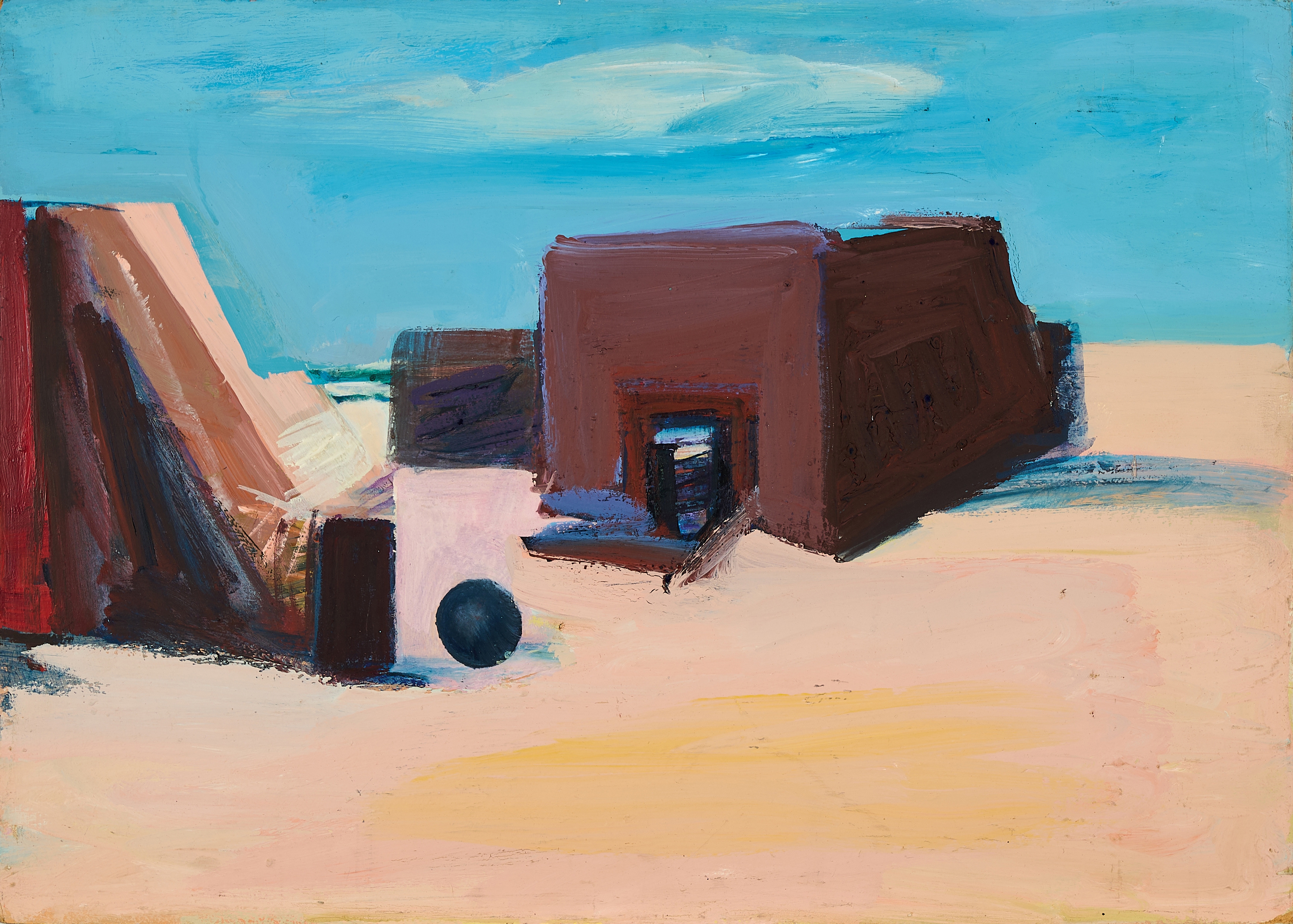 Artwork by Karl Marx, Untitled, Made of Oil On Fibre