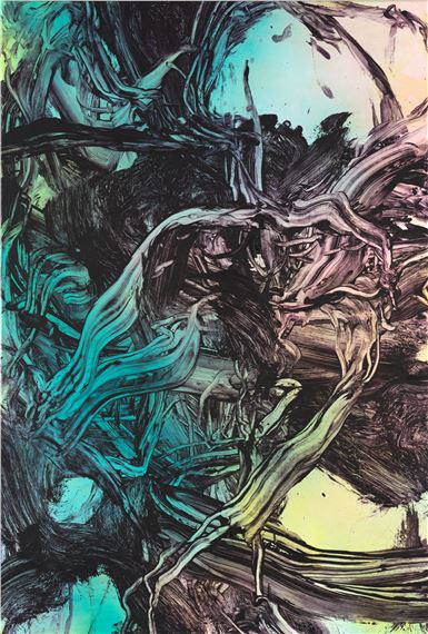 Tonight the Stars’ll be out by Judy Millar, 2015