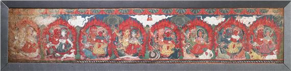 EIGHT MATRIKAS - Nepalese School, 19th Century