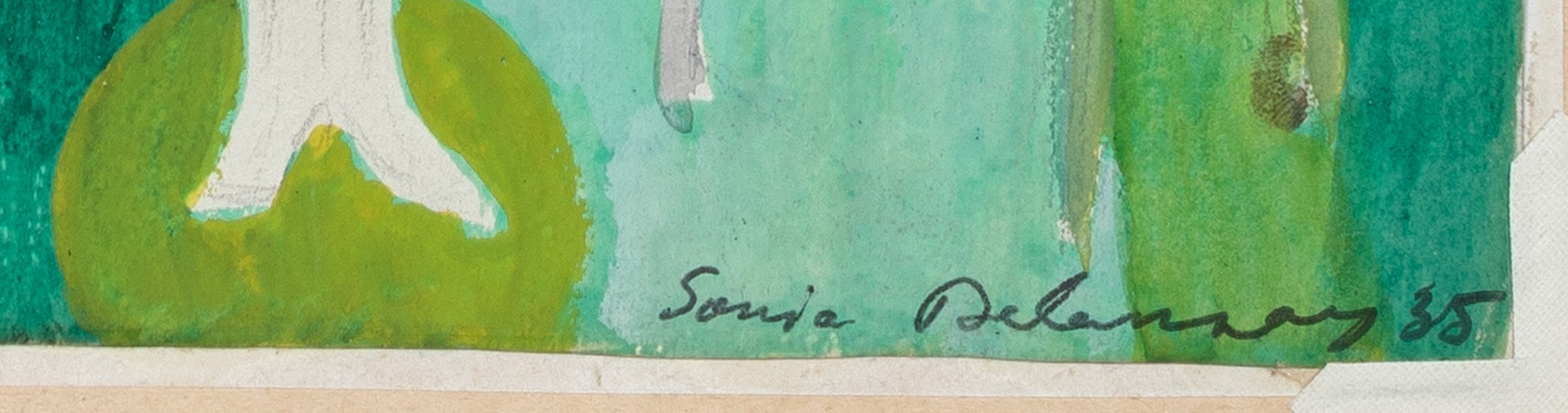 Artwork by Sonia Delaunay, Untitled, Made of Watercolor And Gouache On Paper