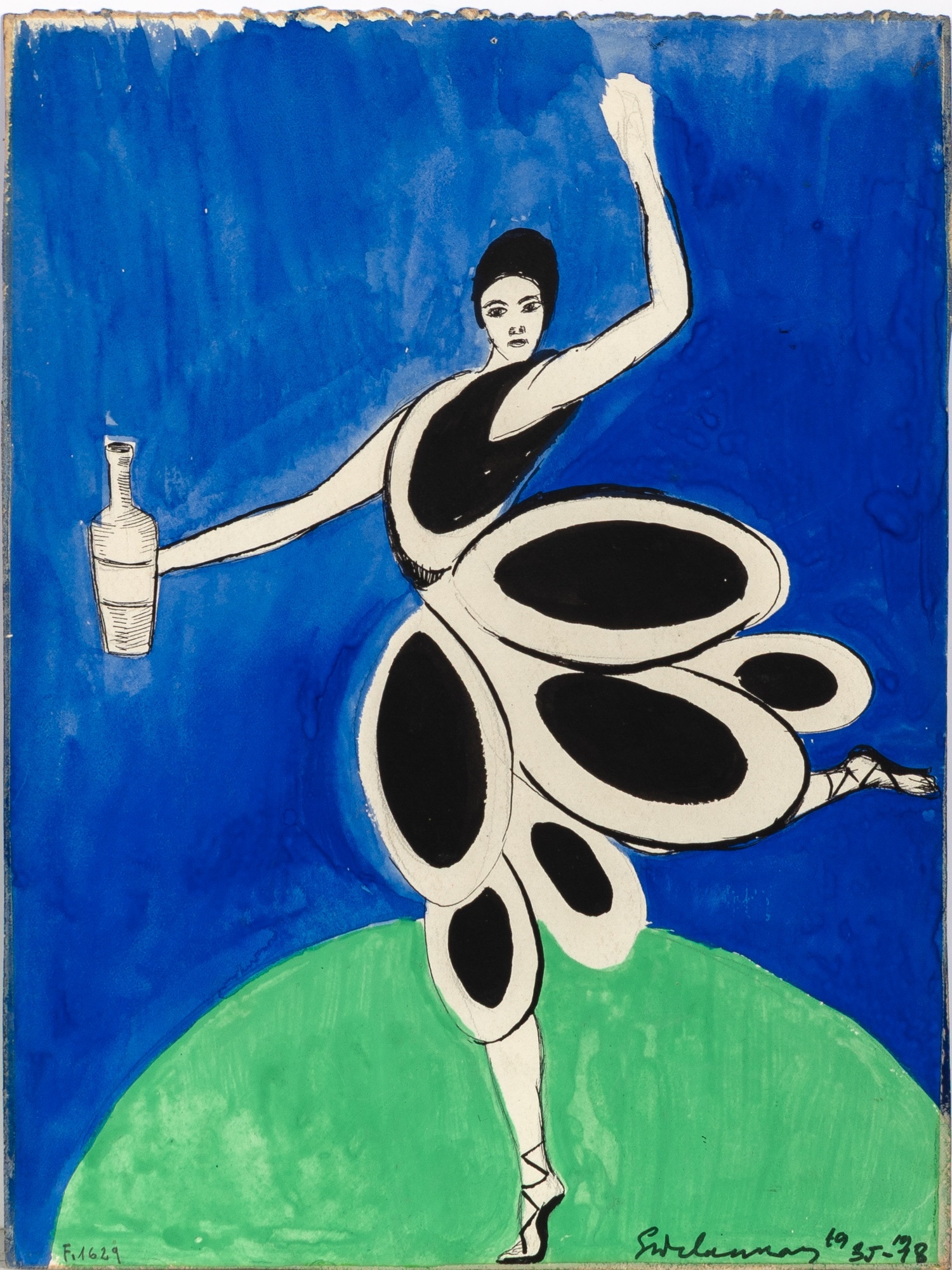 Artwork by Sonia Delaunay, Untitled, Made of Watercolor And Gouache On Paper