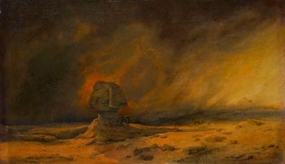 Friedrich Otto Georgi | The approach to the simoun, the Sphinx and the ...