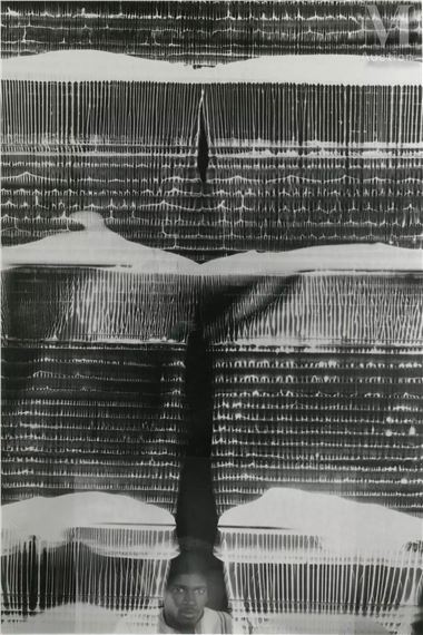 Chris (Johnson) through the curtain - Imogen Cunningham