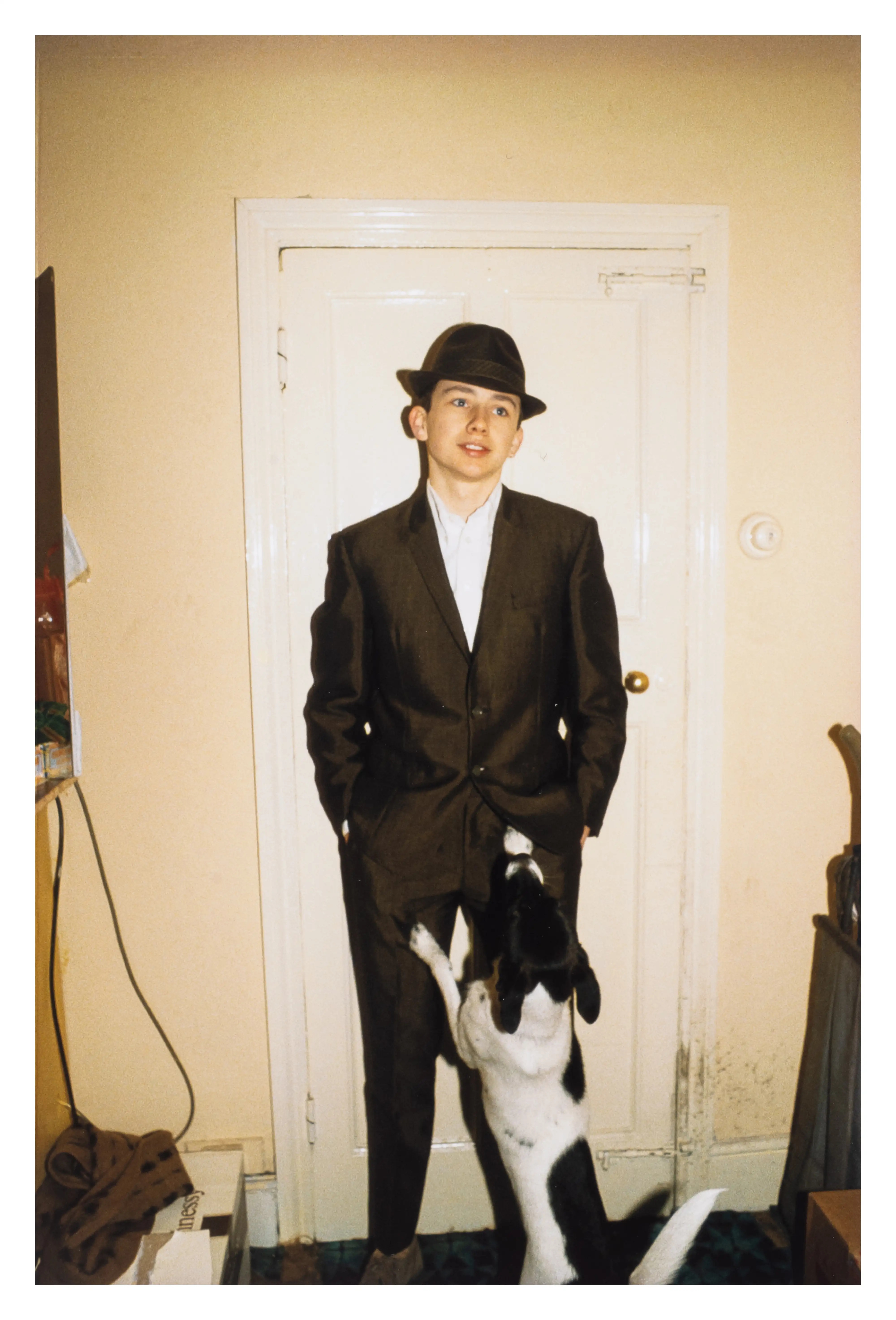 Artwork by Nan Goldin, Mod kid with dog, London, 1978, Made of Digital Pigment Print In Colours