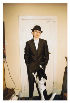Mod kid with dog, London, 1978