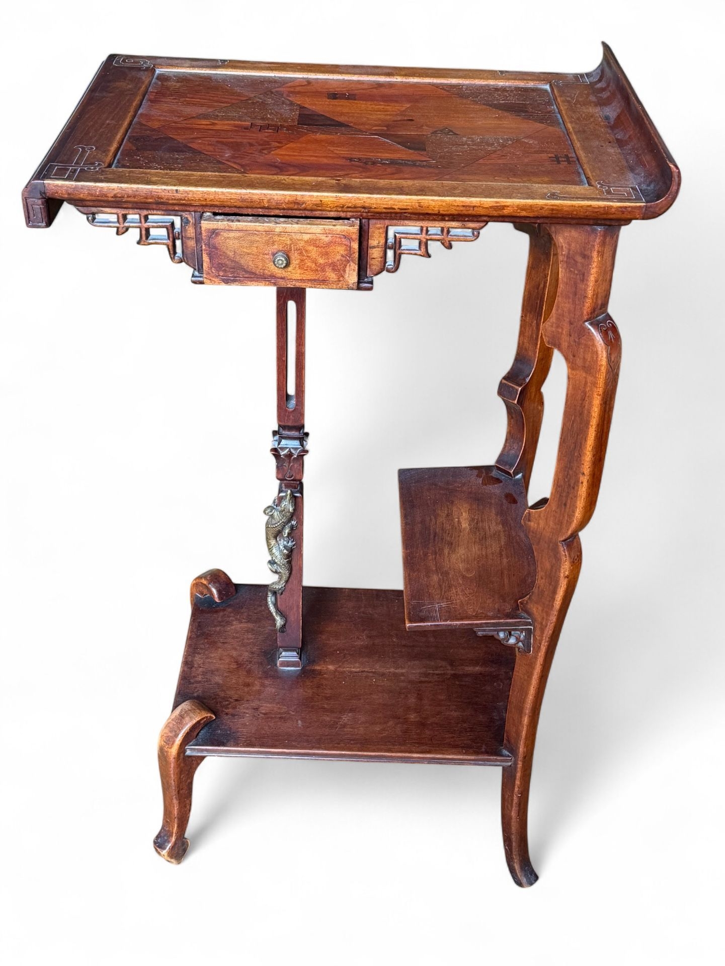 Artwork by Gabriel Viardot, High GUERIDON, Made of Natural Wood And Wood Veneer