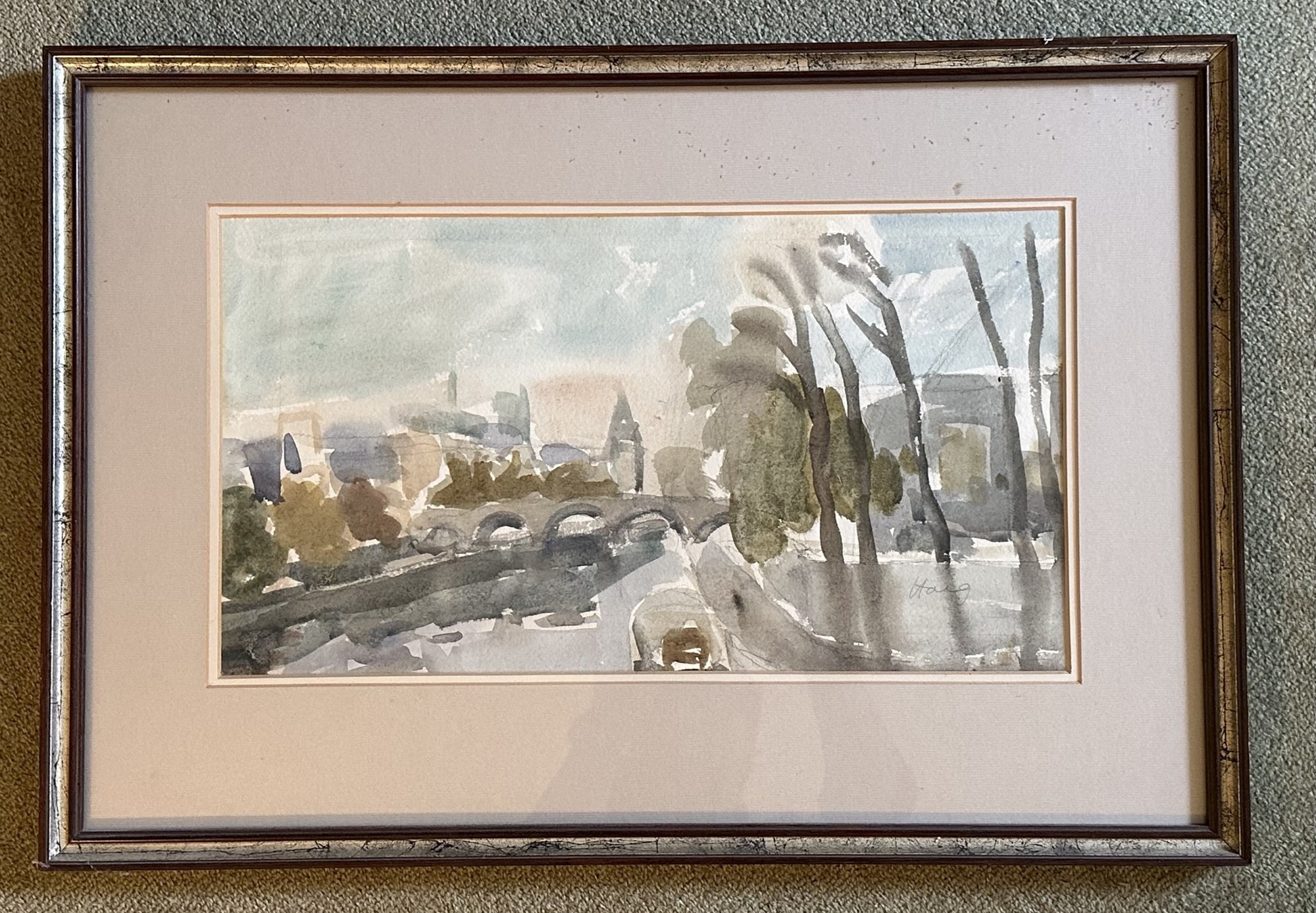 Artwork by Earl George Alexander Eugene Douglas Haig, River View, Made of Watercolour