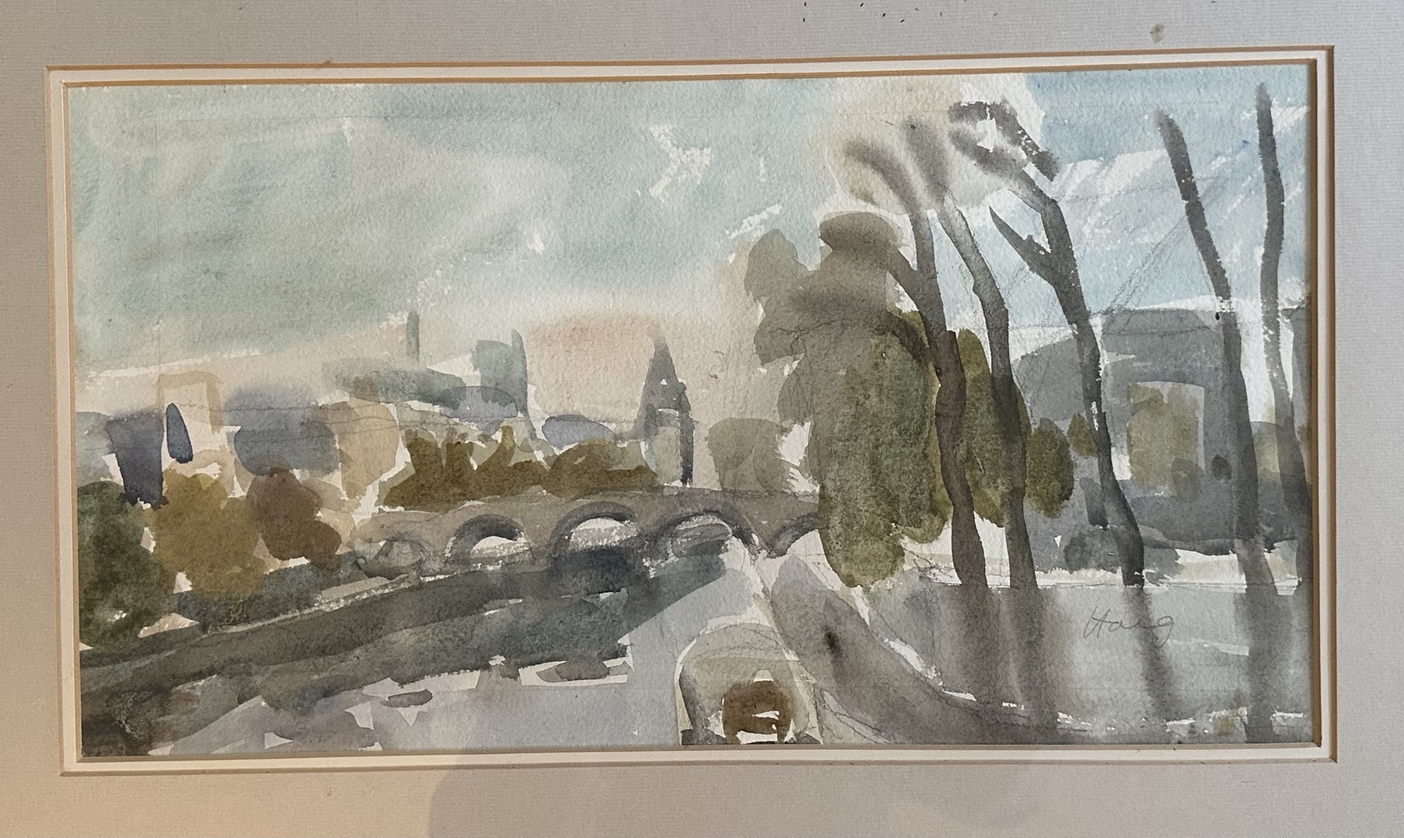 Artwork by Earl George Alexander Eugene Douglas Haig, River View, Made of Watercolour