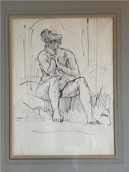 A Seated Figure - Augustus Edwin John