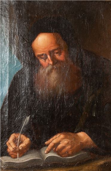 Northern Italian School | scholar writing a book | MutualArt