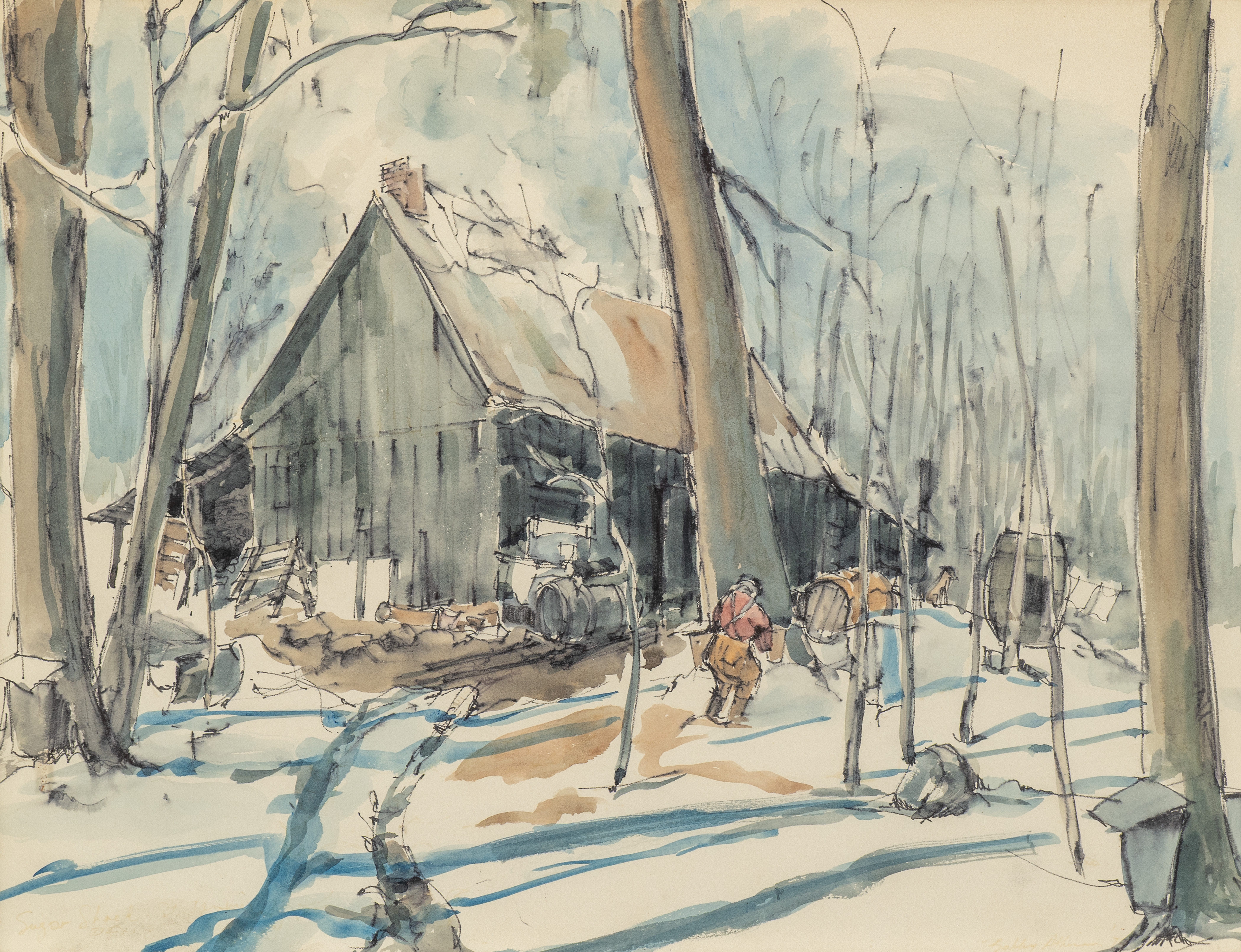Bobby Atkinson | Untitled - Maple Tree Scene | MutualArt