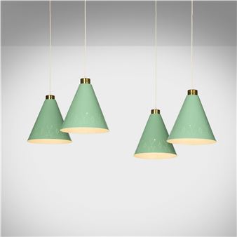 Pendant lamps model 1995/2, pair - Paavo Tynell