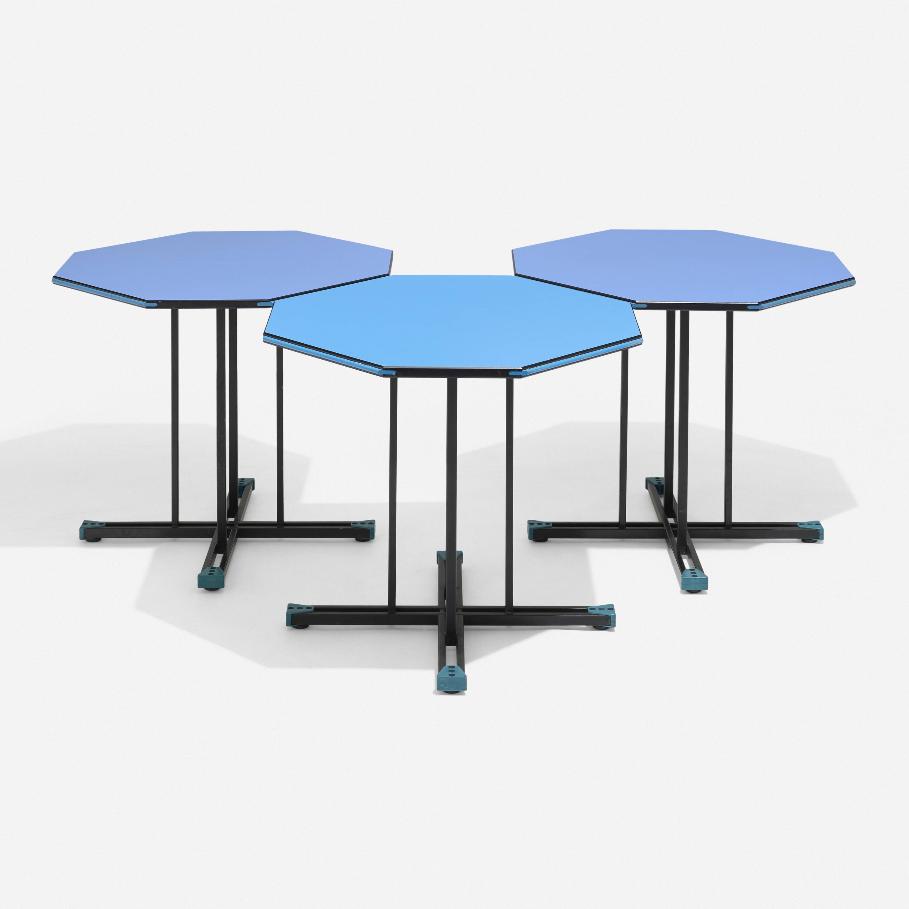 Yrjö Kukkapuro | Visual occasional tables, set of three (1985) | MutualArt