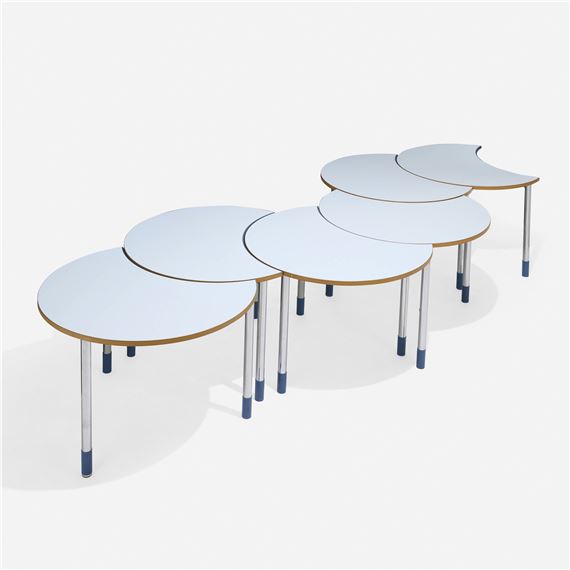 Modular tables, set of six