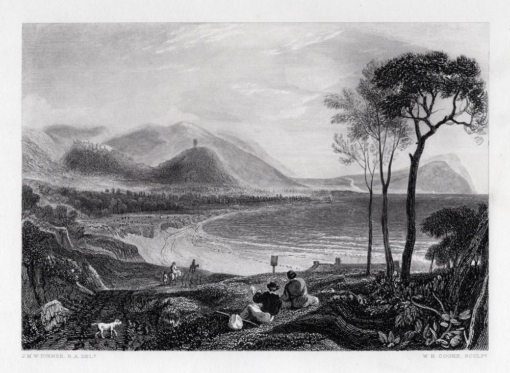 Artwork by Joseph Mallord William Turner, Minehead and Dunster Castle, Made of Engraving On Wove Paper
