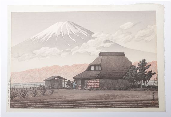 Woodblock Print of Mt. Fuji - Hasui Kawase