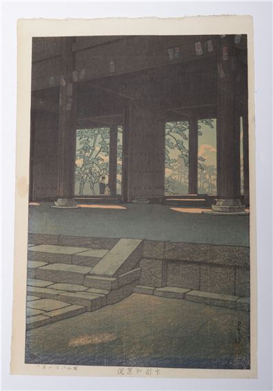 Chionin Temple by Hasui Kawase, 1933