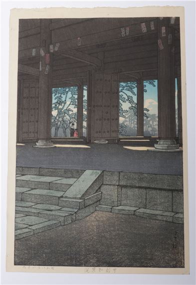 Chionin Temple by Hasui Kawase, 1933
