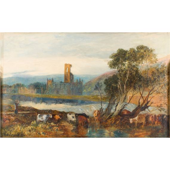 Cows by the Ruins by Marmaduke A. Langdale, 1901