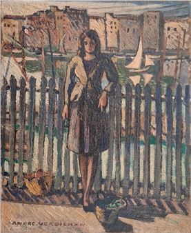 Young woman on the Old Port