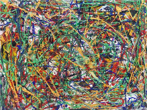 Jackson Pollock | Action Art composition in the style of Jackson ...