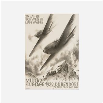 Militär Flugtage 1939 Dübendorf vintage poster